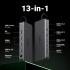 UGREEN 13 in 1 Laptop Docking Station 4K Triple Display USB C Dock Dual HDMI, DP, 10Gbps Data Port 100W PD Gigabit Ethernet, SD/TF Card Reader Compatible for Thinkpad, Zenbook and more